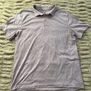 Lululemon Men’s Evolution Polo Short Sleeve Gray Purple Size L